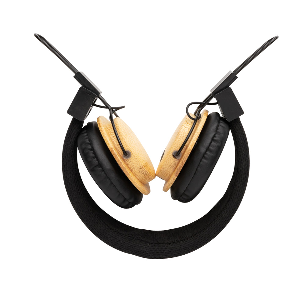 Branded Bamboo wireless headphone