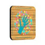 92mm x 92mm Bamboo Coaster with Cork Base