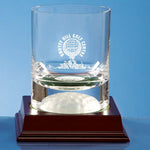 Branded 10oz Handmade Golf Ball Base Whisky Tumbler