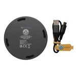 Branded Terra RCS recycled aluminium 10W wireless charger