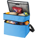 Branded Oslo 2-zippered compartments cooler bag 13L