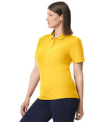 Branded Gildan Ladies SoftStyle® Double Piqué Polo Shirt