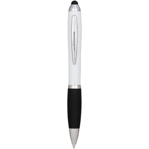 Nash white stylus ballpoint Black ink pen with black grip