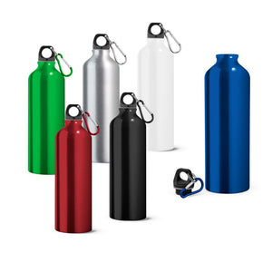 SIDEROT. Aluminium sports bottle with carabiner 750 mL