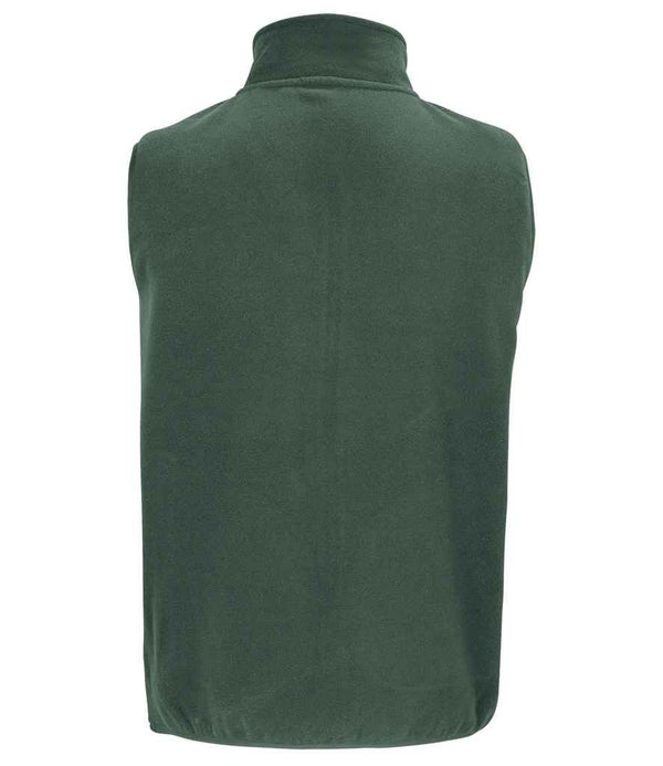 SOL'S Unisex Factor Recycled Micro Fleece Bodywarmer Forest Green