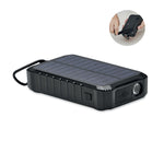 Branded 8000 mAh solar dynamo charger