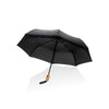 Branded 21" Impact AWARE™ RPET 190T bamboo auto open/close umbrella