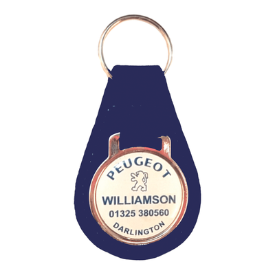 Branded Pear Shaped Keyfob with Dome