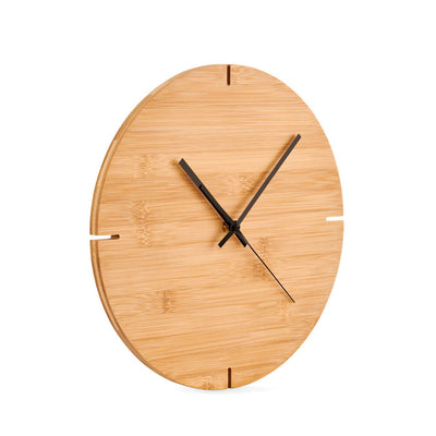 Round shape bamboo wall clock