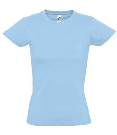SOL'S Ladies Imperial Heavy T-Shirt Sky Blue