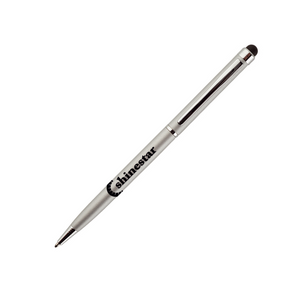 BIC® Sleek Stylus Matt Pen, Silver, Black Ink