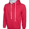 Branded Contrast Hooded Sweatshirt