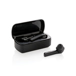 Free Flow TWS earbuds in charging case