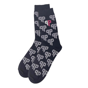Custom Logo Socks - Jacquard Knitted Cotton