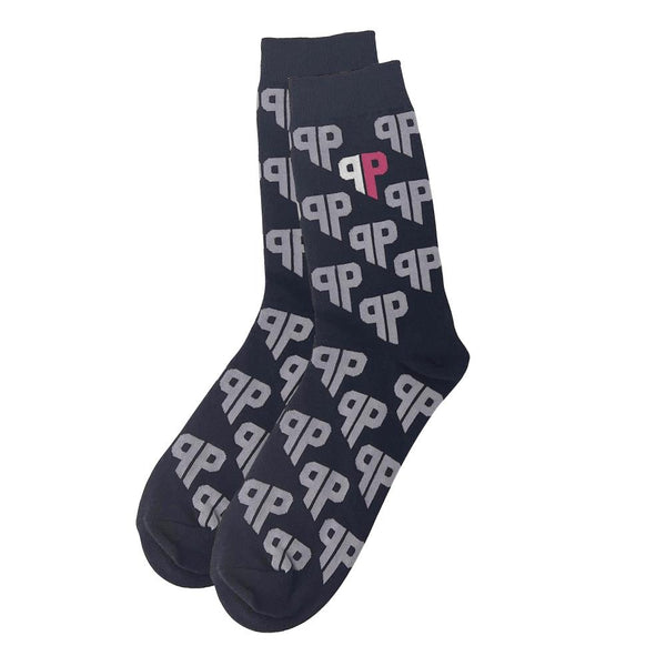 Custom Logo Socks - Jacquard Knitted Cotton