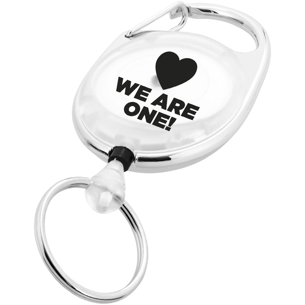 Branded Gerlos roller clip keychain