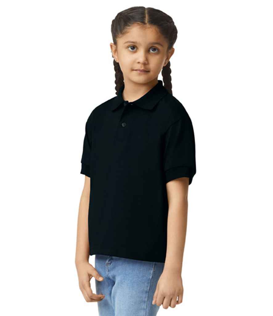 Branded Gildan Kids DryBlend® Jersey Polo Shirt