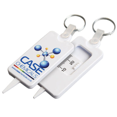 Tyre Gauge Keyring Printed Full Colour Printed 2 Sides