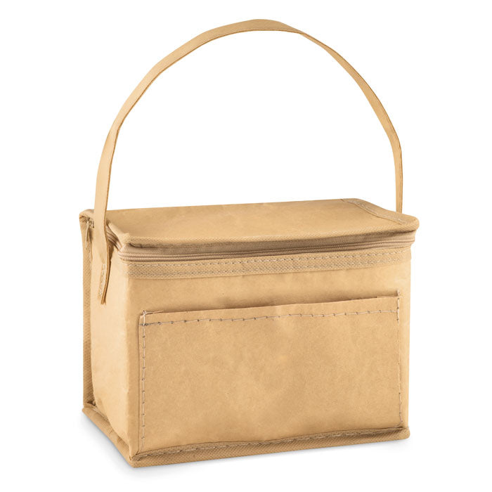 Branded 6 can woven paper cooler bag