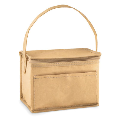 Branded 6 can woven paper cooler bag