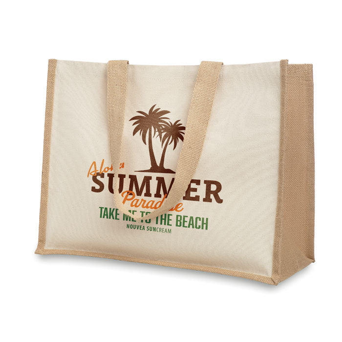 Branded Jute and canvas shopping bag