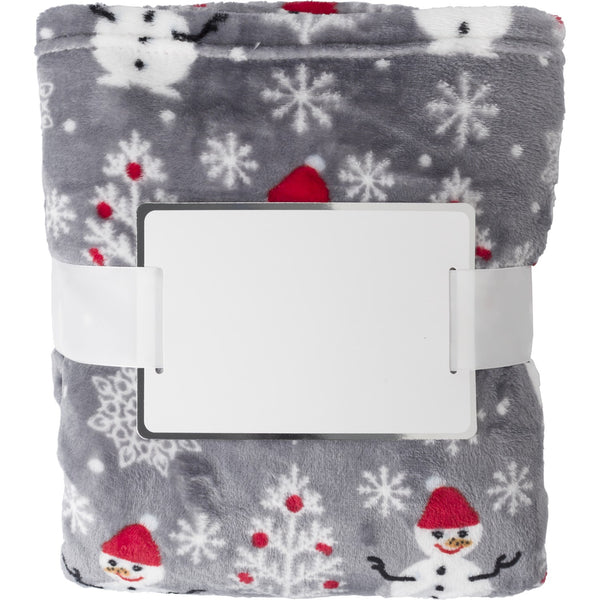 Melsomby Flannel fleece snowmen blanket (260 gr/m2)