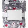 Branded Melsomby Flannel fleece snowmen blanket (260 gr/m2)