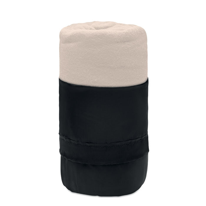 RPET fleece travel blanket Beige