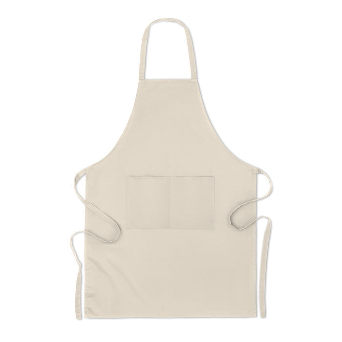 Branded Organic cotton apron 200 gr/m²