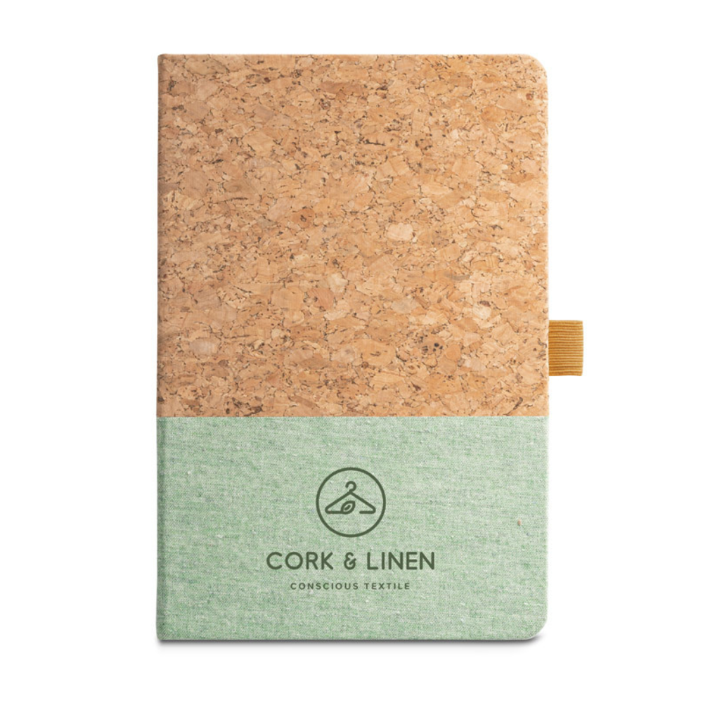 Klee A5 Cork and Linen Notebook Blue