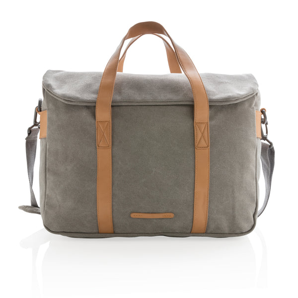 Branded Canvas laptop bag PVC free