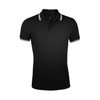 SOL'S Pasadena Tipped Cotton Piqué Polo Shirt