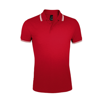 SOL'S Pasadena Tipped Cotton Piqué Polo Shirt