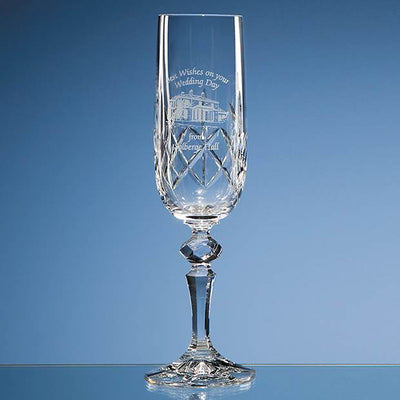 Branded 180ml Flamenco Crystalite Panel Champagne Flute