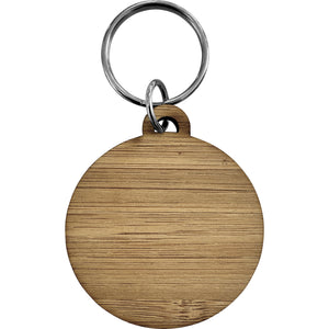 The Graina - Bamboo keyring (Round)