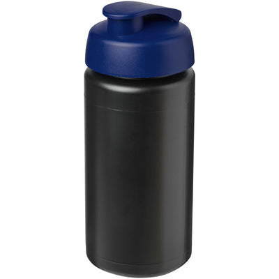 Branded Baseline® Plus grip 500 ml flip lid sport bottle