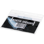 Branded Serge transparent badge holder