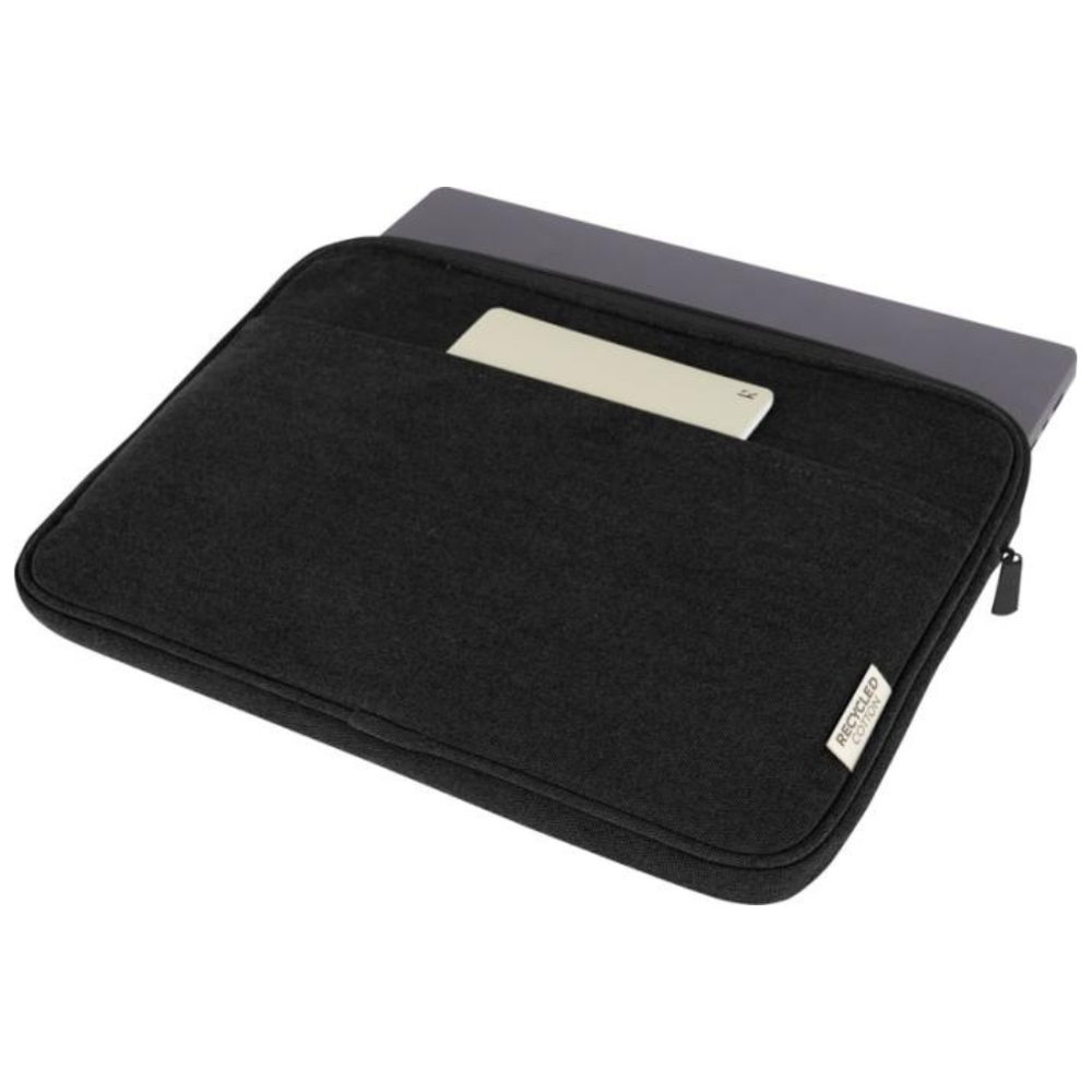 Branded Joey 14" GRS recycled canvas laptop sleeve 2L
