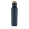 Branded Gaia RCS certified recycled stainless steel vacuum bottle