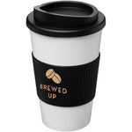 Branded Americano® 350 ml insulated tumbler with grip