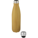 Cove 500 ml vacuum insulated stainless steel bottle with wood print