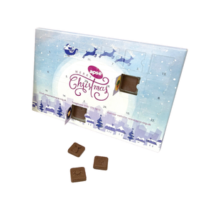 Landscape Desktop Advent Calendar with 24 Chocolates