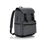 Laptop backpack with magnetic buckle straps