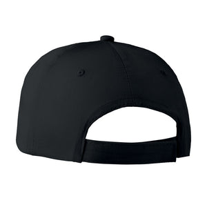 6 panels baseball cap Black