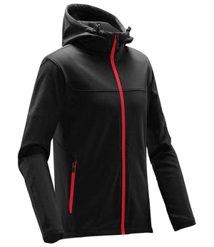 Stormtech Orbiter Hooded Soft Shell Jacket Black/Bright Red
