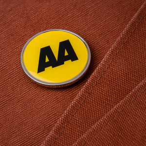 Express Printed Duo Pin Badge - Round 