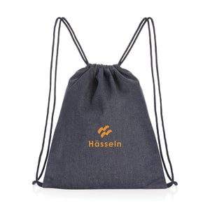 Impact AWARE™ recycled denim drawstring backpack