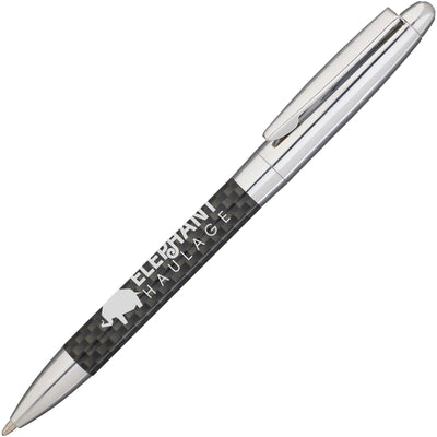 Branded JAVELIN ball pen with chrome trim