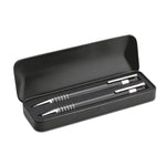 Branded Ball pen set in metal box