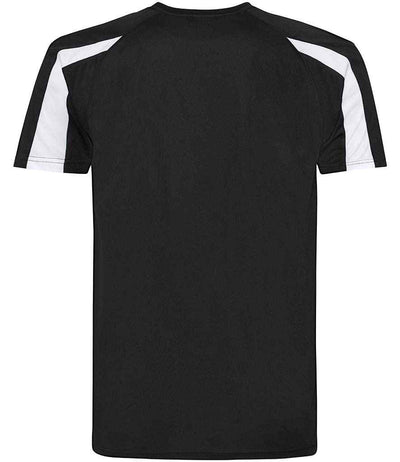 AWDis Cool Contrast Wicking T-Shirt Jet Black/Arctic White